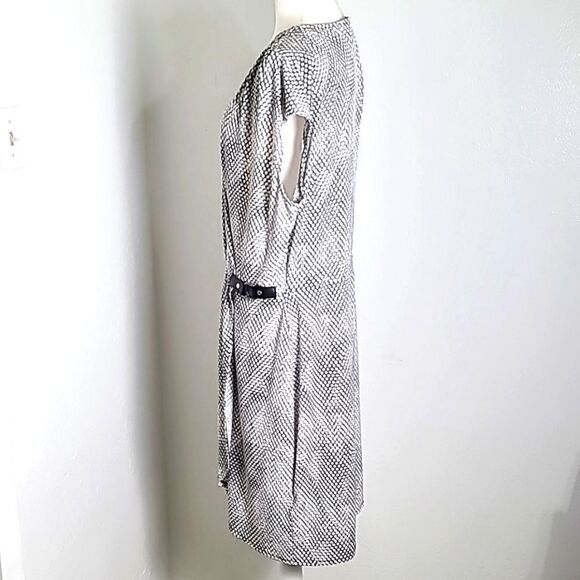 Michael Kors Serpent Print Faux-Wrap Dress with Side Buckle, Size 1X - Picture 9 of 13